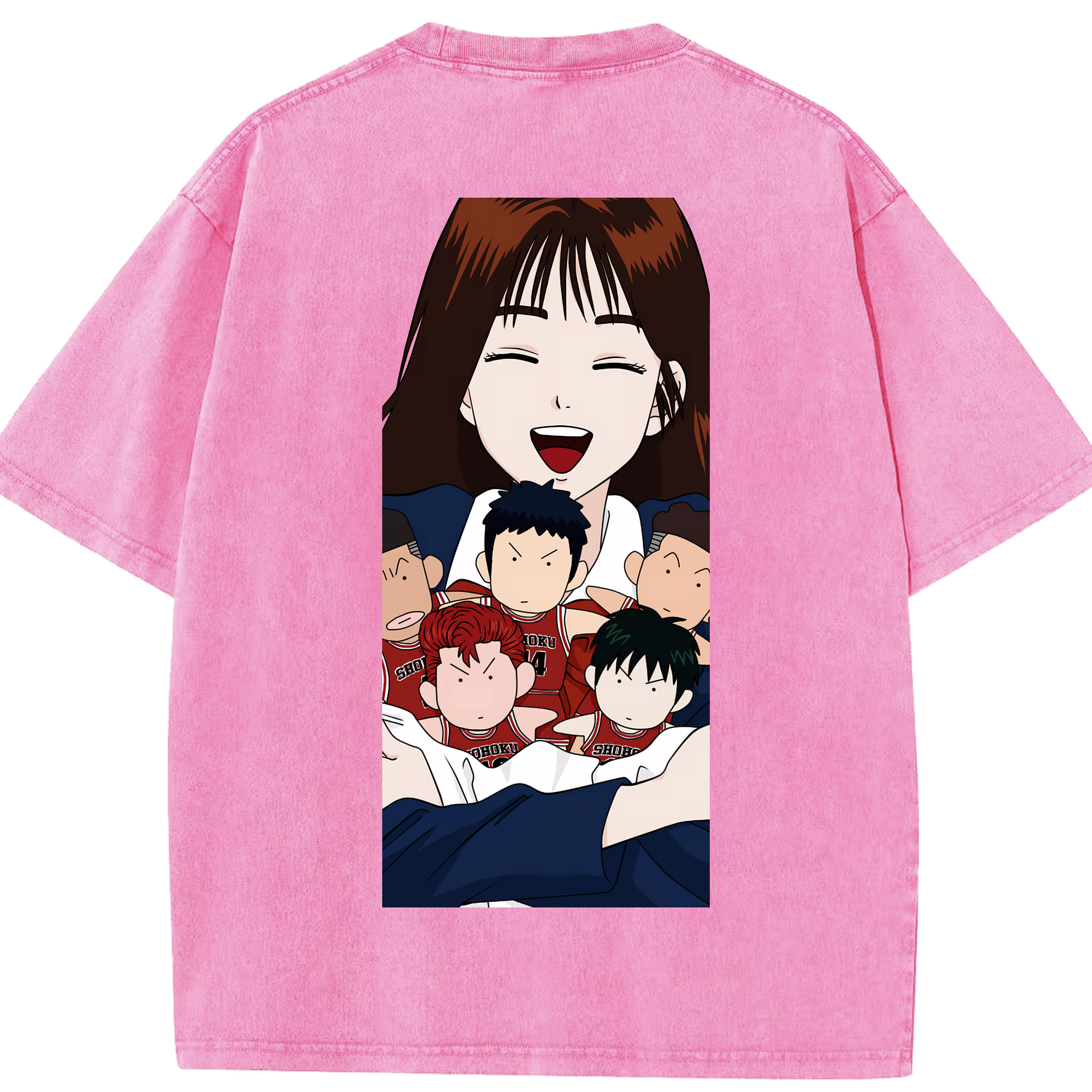 （画像用） SLAM DUNK／スラムダンク 綿100% ヴィンテージ風 半袖Tシャツ（背面プリント）